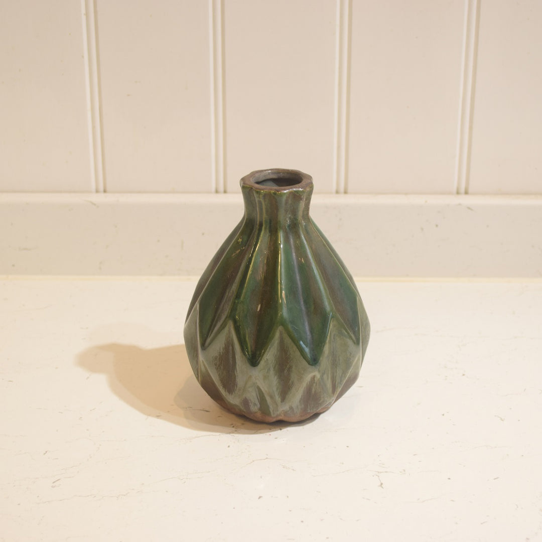 Green Ceramic Single Stem Vase - Magnolia the Florist   1