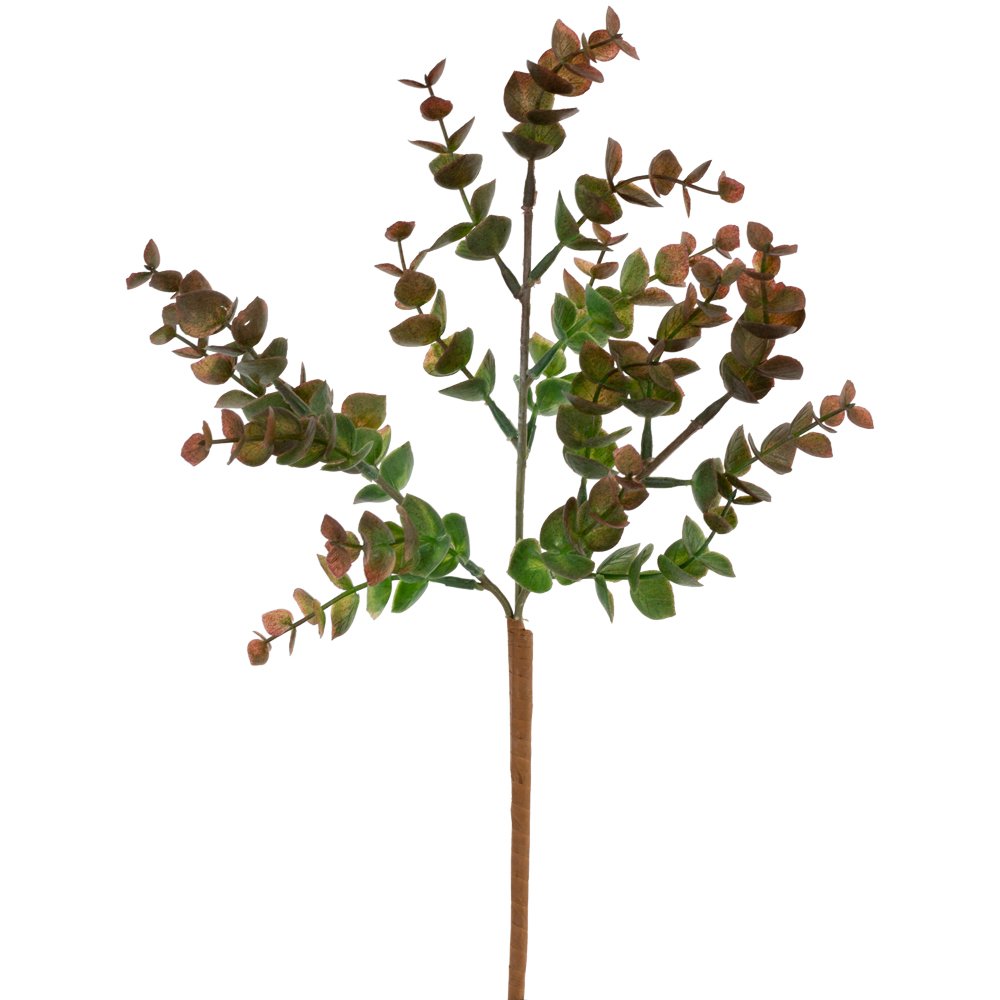Eucalyptus Sprig 33cm - Magnolia the Florist Faux flower are more realistic than ever and are quickly gaining in popularity. It is no longer the case that fresh flowers are considered a better option and there is a strong argument that faux is more environmentally friendly, many fresh flowers are imported and don’t last more than a week or two before having to be replaced. Thanks to high quality manufacturing you honestly wouldn’t tell that these are faux.  1