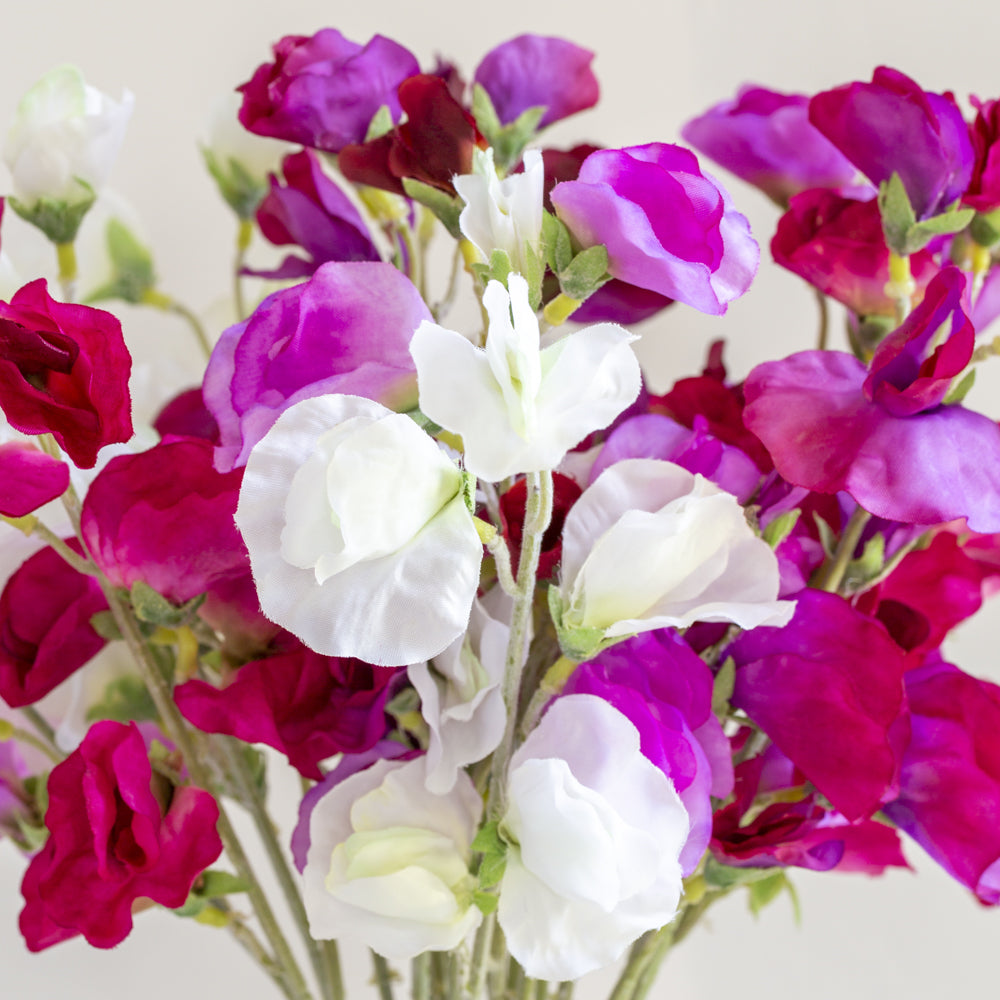 Sweet Pea 45cm - Magnolia the Florist These delightful Sweet Peas look as if they’ve been freshly picked and would brighten the dullest of days. Please note that colours vary.  3