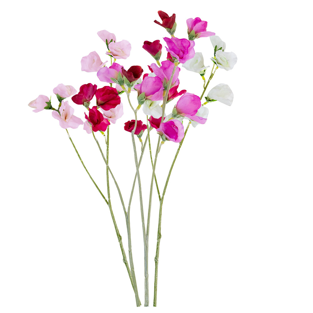 Sweet Pea 45cm - Magnolia the Florist These delightful Sweet Peas look as if they’ve been freshly picked and would brighten the dullest of days. Please note that colours vary.  1