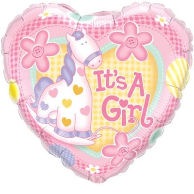 Baby Girl Foil Balloon - Magnolia the Florist This Baby Girl Foil Balloon is the perfect way to give a special touch to the celebration of the arrival of a new baby girl. Its durable and shiny foil construction guarantees long-lasting use. Bring a bit of cheer and joy to any special occasion.  1