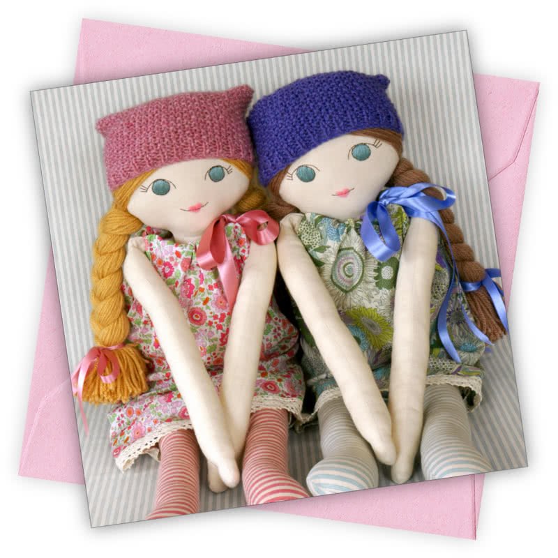 Best Friends Forever Greetings Card - Magnolia the Florist Individual greeting card and envelope. Blank inside for your personal message Supplied with a colour co-ordinated envelope Envelope colour: Pink High-quality (300gsm) matt finish card Printed in the UK. Size: 100mm × 100m  1