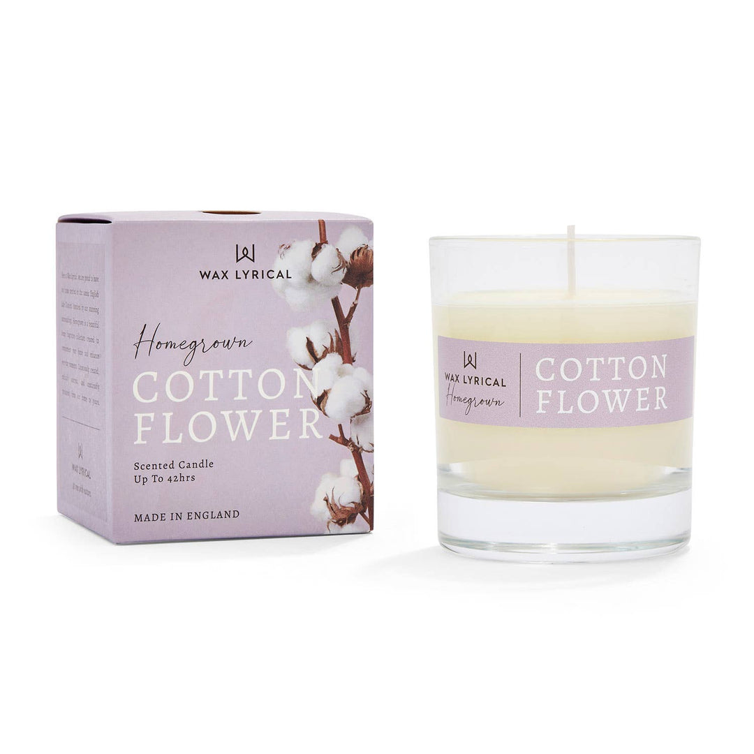 Homegrown Cotton Flower Medium Candle